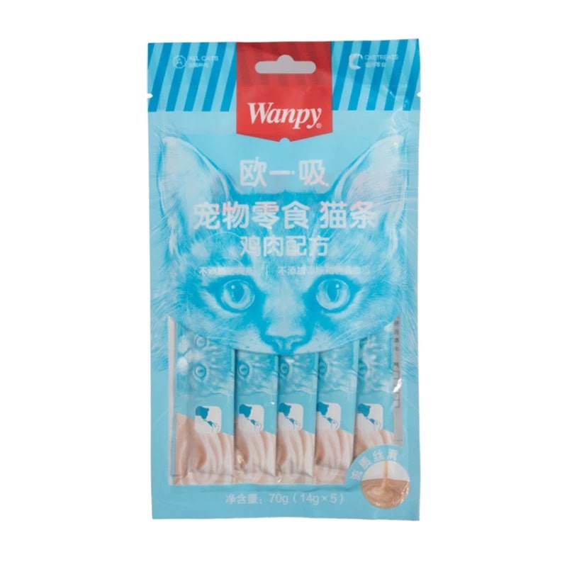 بستنی ونپی مرغ مخصوص گربه، 70 گرم (5 عددی)