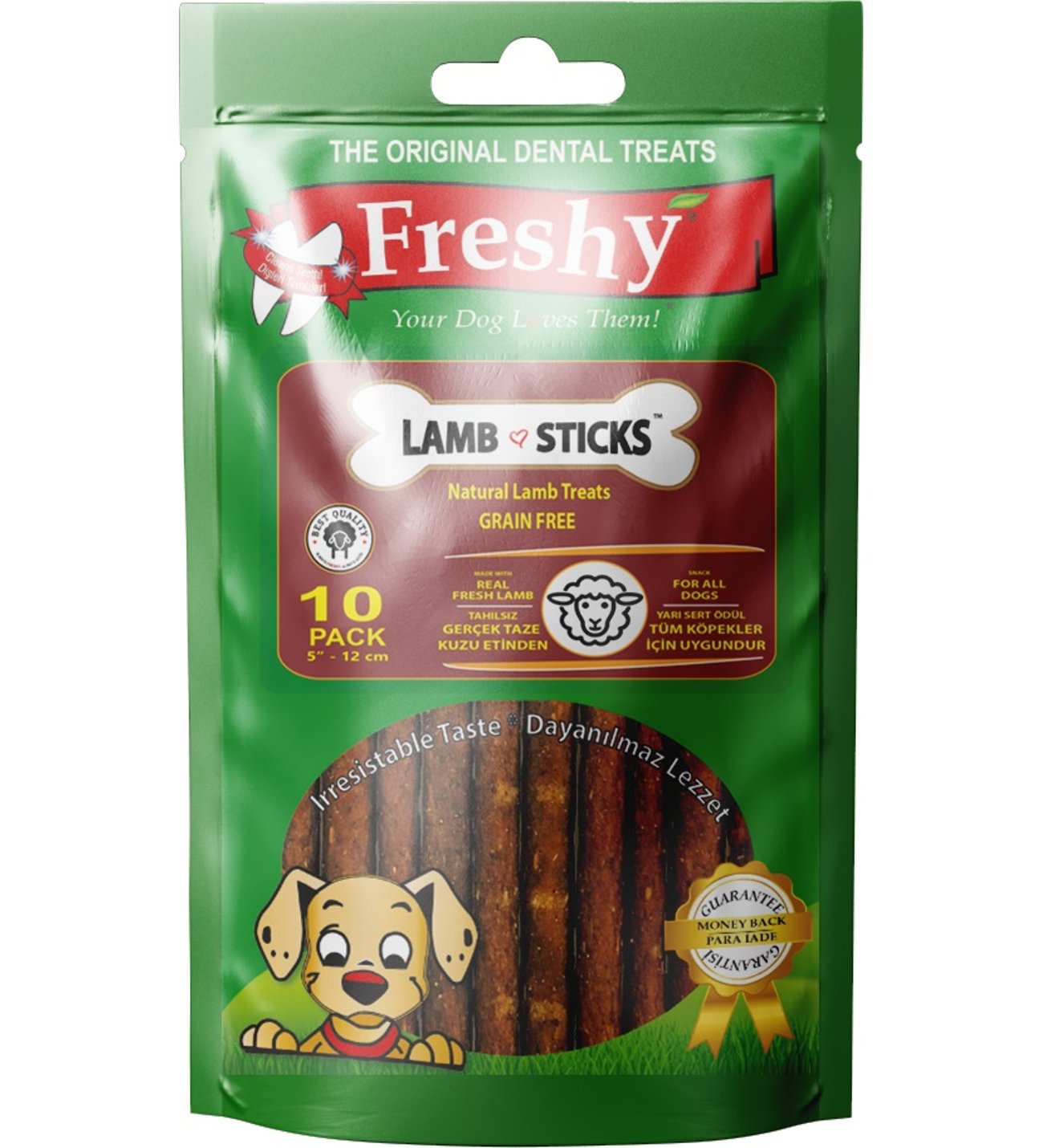 تشویقی دنتال مدل Lamb Sticks بسته 10 عددی فرشی